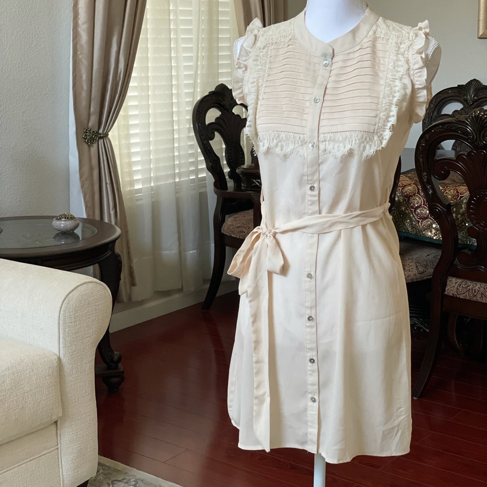 Cream Color Day Dress